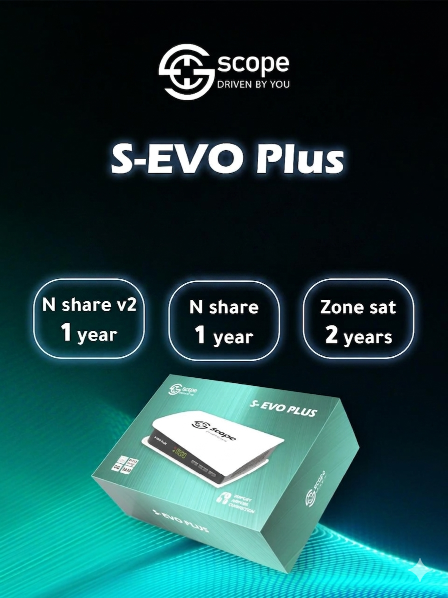 ريسيفر S-EVO Plus من شركة Scope