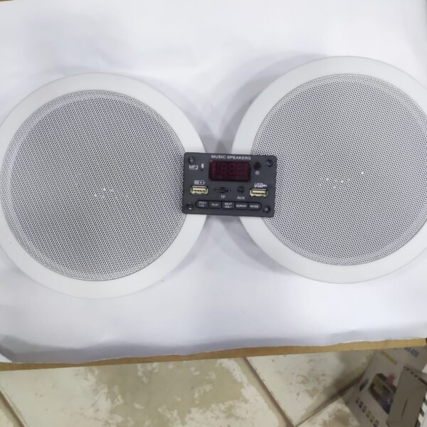 نظام صوت منزلي اقتصادي 2 سماعة + مضخم صوت 12v