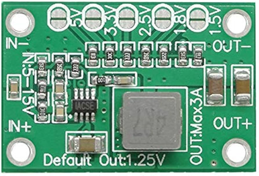 مديول من 1.5 فولت الى 12 فولت CA1235 Adjustable Power Module 1.25V 1.5 1.8 2.5 3.3 5V Output 3A max Input 5 :16 3A Step-Down Power Supply