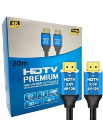 كابل  20 متر على باكت hd 4k